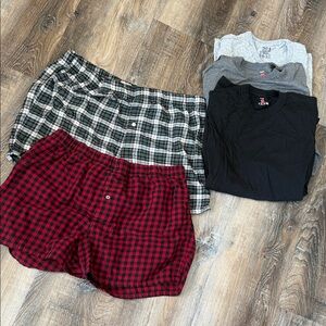 New boxers and t shirts